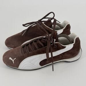 Vintage Puma Speedcat OG Athletic Shoes Brown White Leather Suede Women’s 8 US